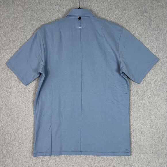 Rag & Bone Shirt Mens M Loopback Polo in Denim Blue - Picture 6 of 10